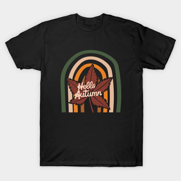 Hello Autumn T-Shirt by SalxSal